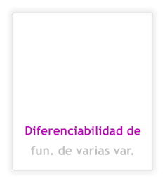 Diferenciabilidad de fun. de varias var.