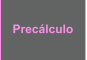 Precálculo